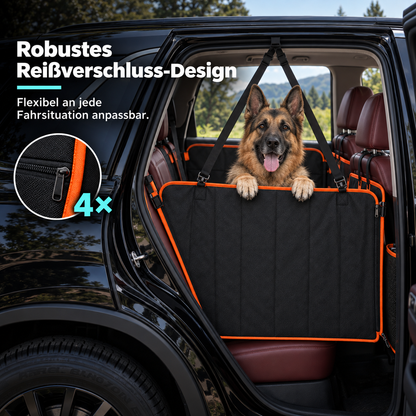 Berruva® Auto-Hundedecke mit Hartboden Rücksitzschutz aus Kunstleder