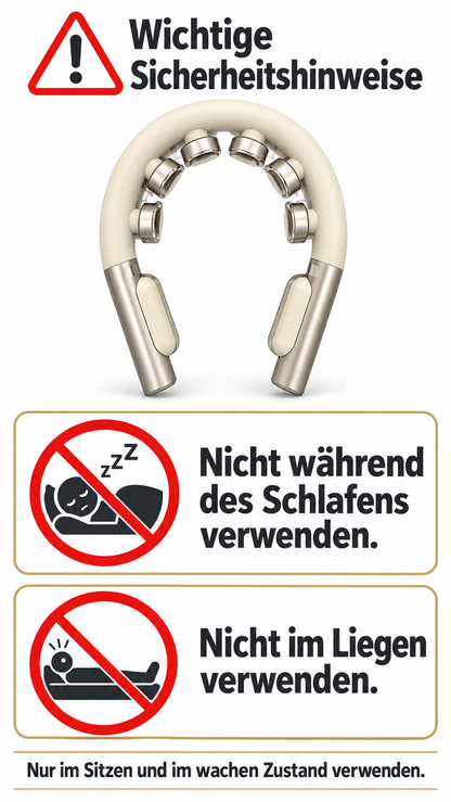 EMS Nackenmassagegerät mit Wärmefunktion – 10 Modi & 16 Intensitätsstufen